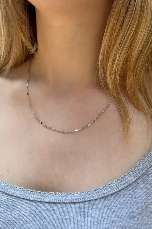 Diamond Chain Necklace sold by Brandy Melville