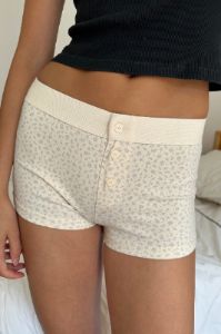 Boyshort Floral Underwear sold by Brandy Melville