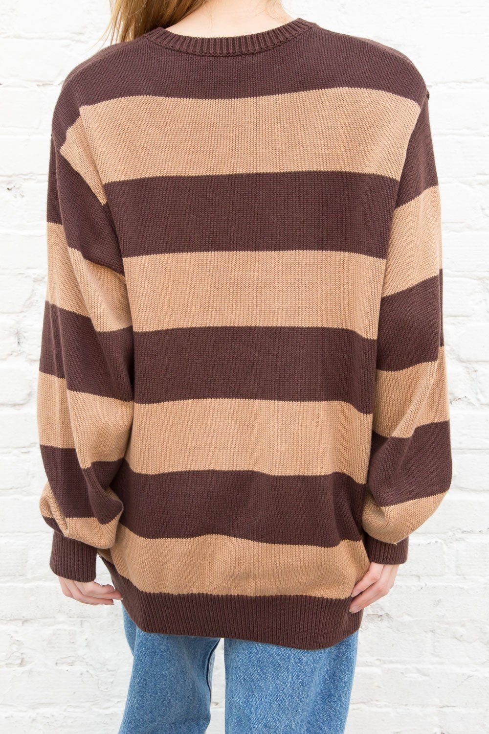 Brianna Cotton Blend Thick Stripe Sweater sold by Brandy Melville product image thumbnail 3