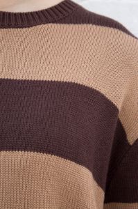 Brianna Cotton Blend Thick Stripe Sweater sold by Brandy Melville