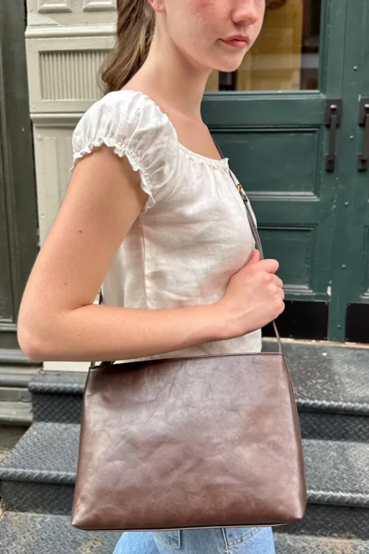 Brown Crossbody Purse sold by Brandy Melville