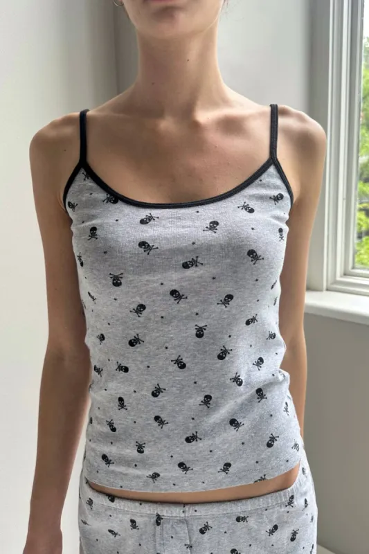 Skylar Skull Tank sold by Brandy Melville