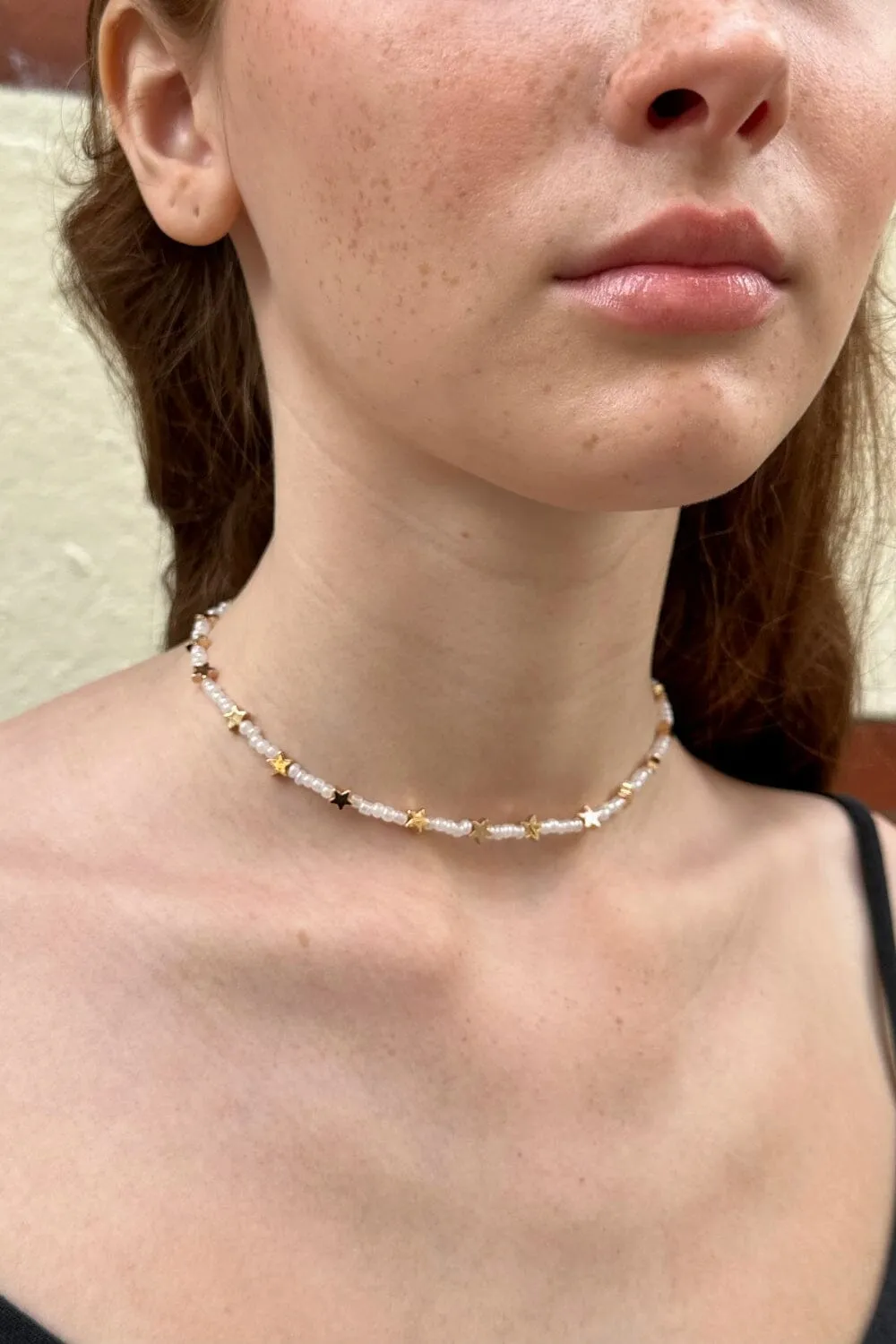 Gold Star Necklace sold by Brandy Melville