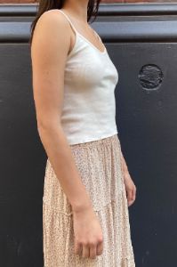 Lorene Scalloped Cropped Tank sold by Brandy Melville