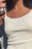 Skylar Floral Lace Tank sold by Brandy Melville