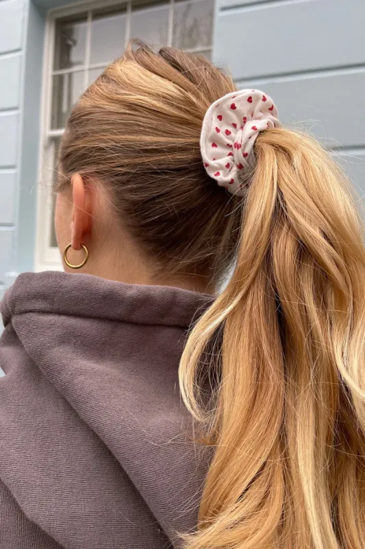 Heart Scrunchie sold by Brandy Melville