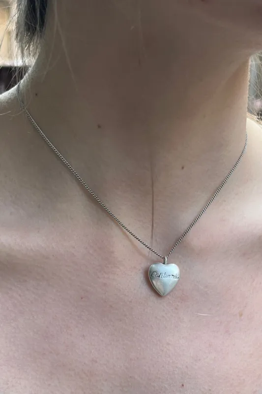 California Heart Necklace sold by Brandy Melville