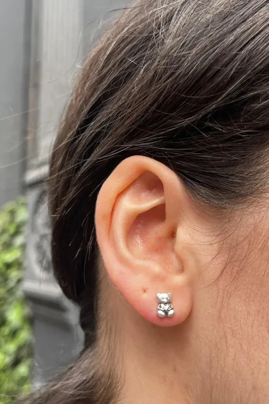 Teddy Bear Earrings sold by Brandy Melville