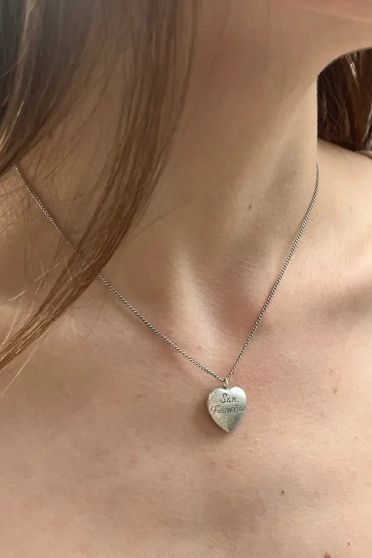 San Fransisco Heart Necklace sold by Brandy Melville