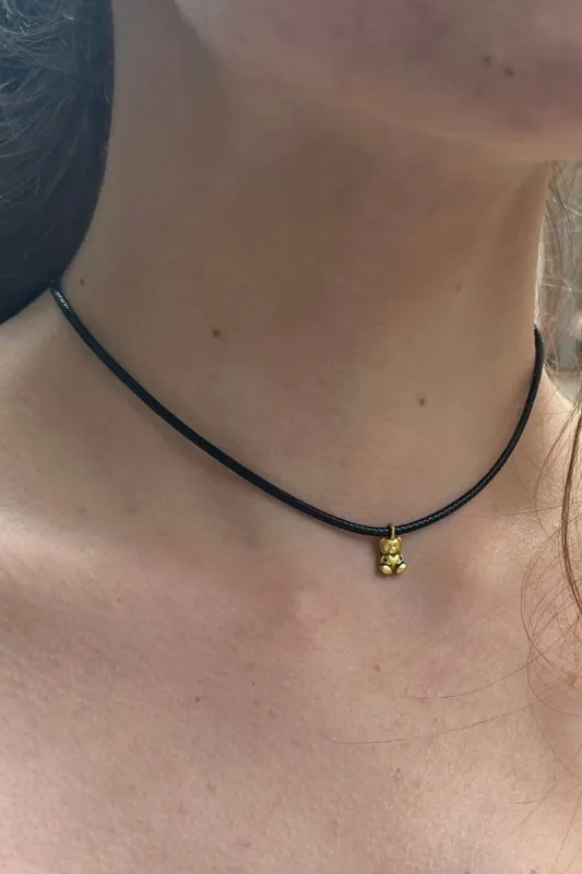 Teddy Bear Rope Choker sold by Brandy Melville
