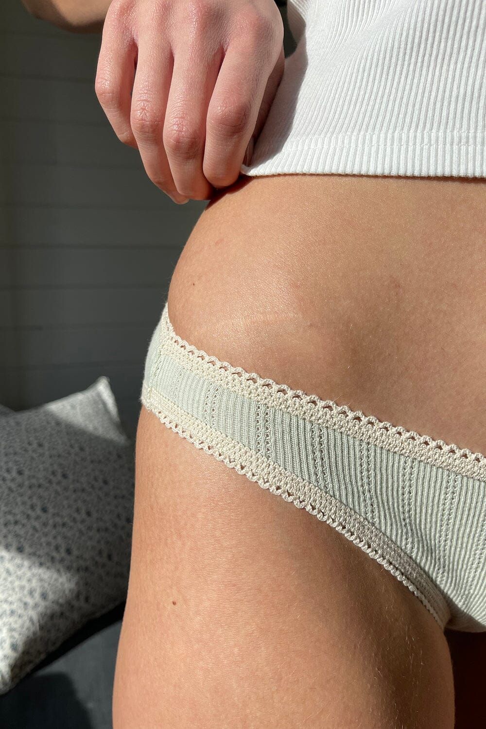 Eyelet Scalloped Underwear sold by Brandy Melville product image thumbnail 5