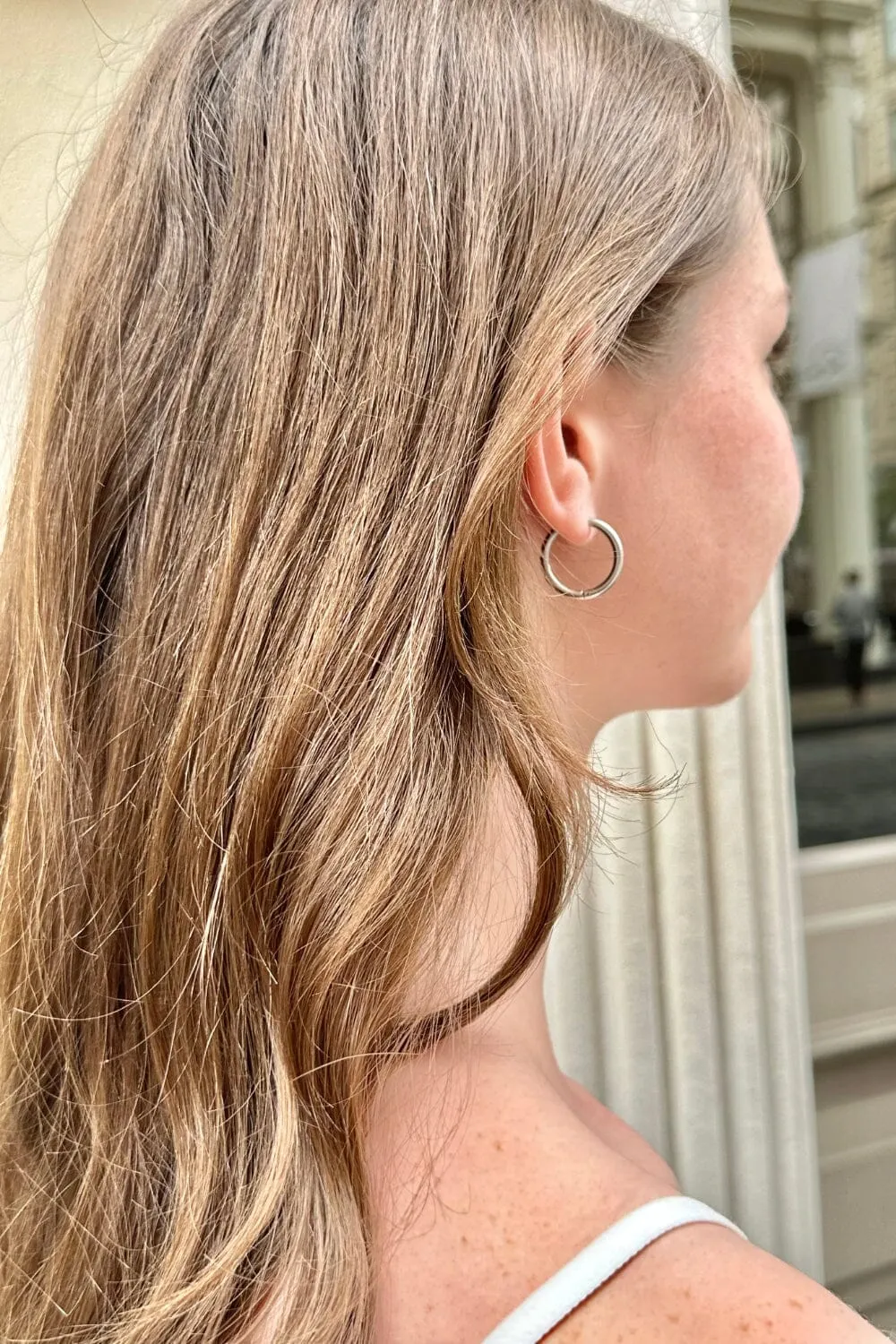 Stainless Steel Hoop Earrings sold by Brandy Melville