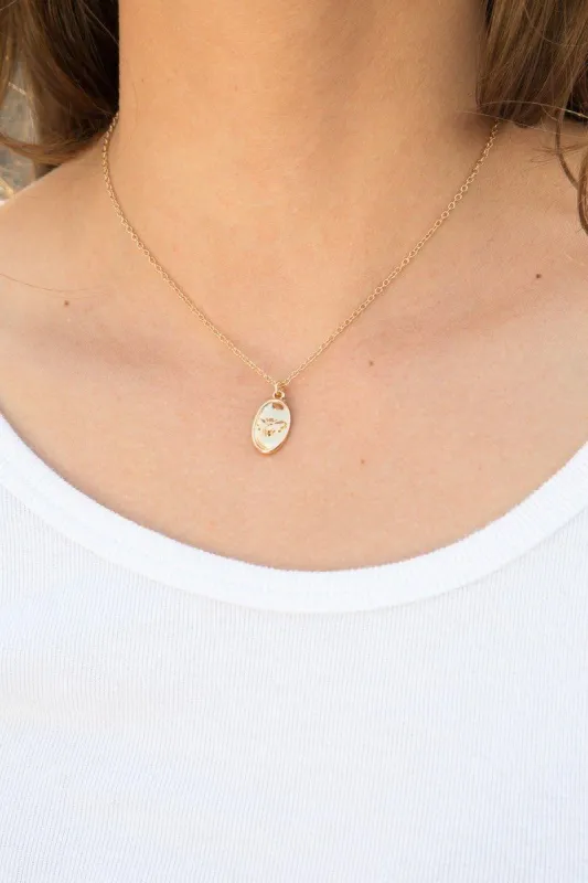 Bee Charm Necklace sold by Brandy Melville