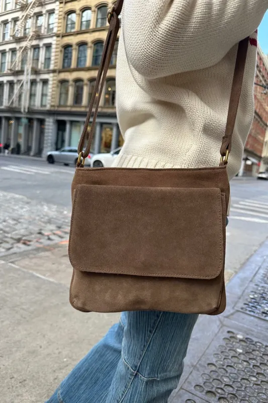 Suede Bag sold by Brandy Melville