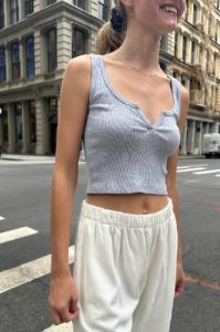 Beyonca V-Notch Tank sold by Brandy Melville