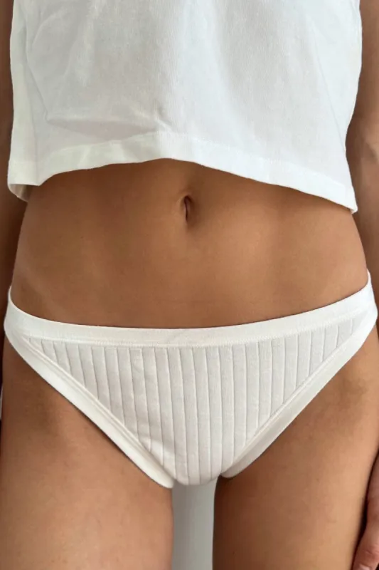 Thick Ribbed Basic Underwear sold by Brandy Melville