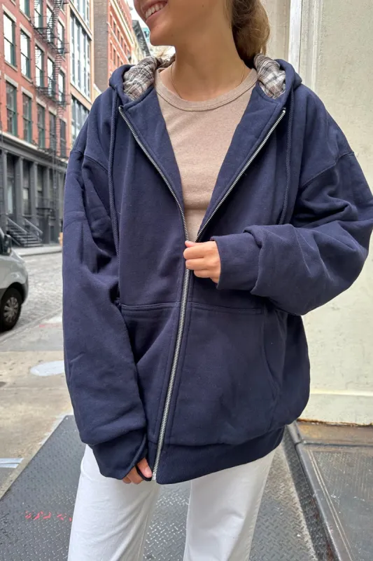 Christy Plaid Hoodie sold by Brandy Melville