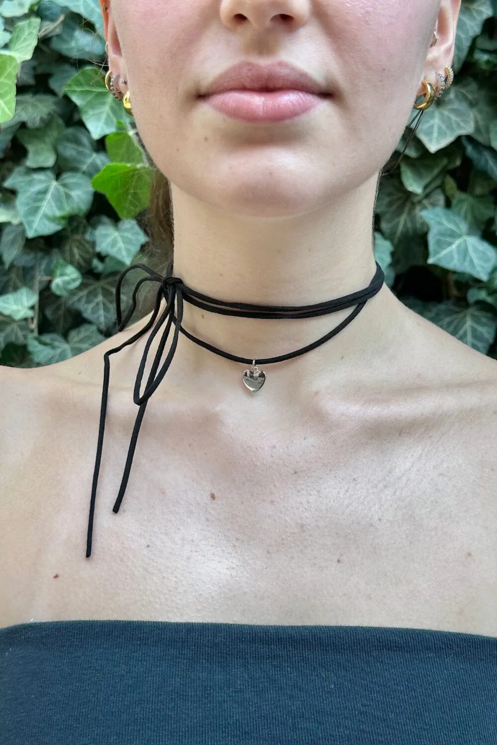 Mini Heart Rope Necklace sold by Brandy Melville product image thumbnail 4