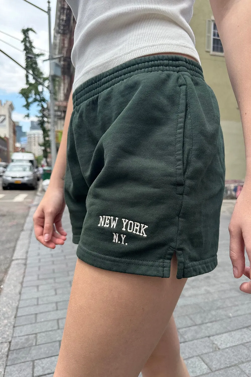 Rosa New York Fleece Sweatshorts sold by Brandy Melville product image thumbnail 3
