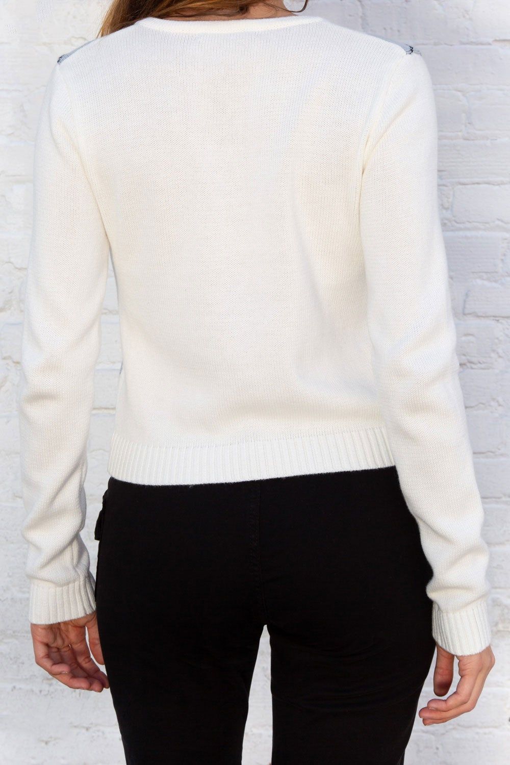 Elizabeth Cotton Argyle Sweater sold by Brandy Melville product image thumbnail 3