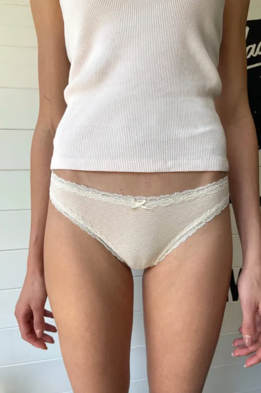 Striped Lace Underwear sold by Brandy Melville
