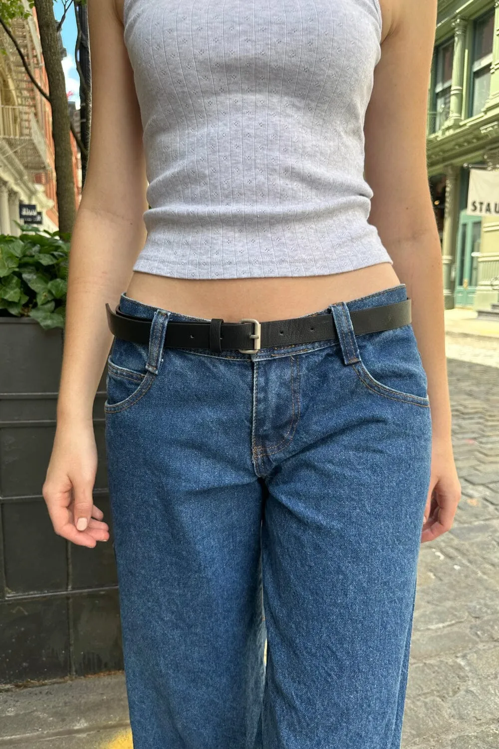 Black Faux Leather Belt sold by Brandy Melville product image thumbnail 3