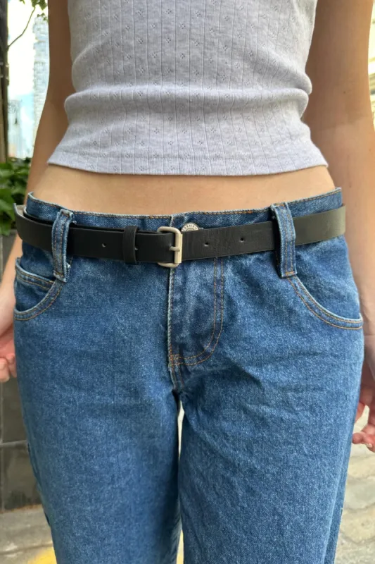 Black Faux Leather Belt sold by Brandy Melville