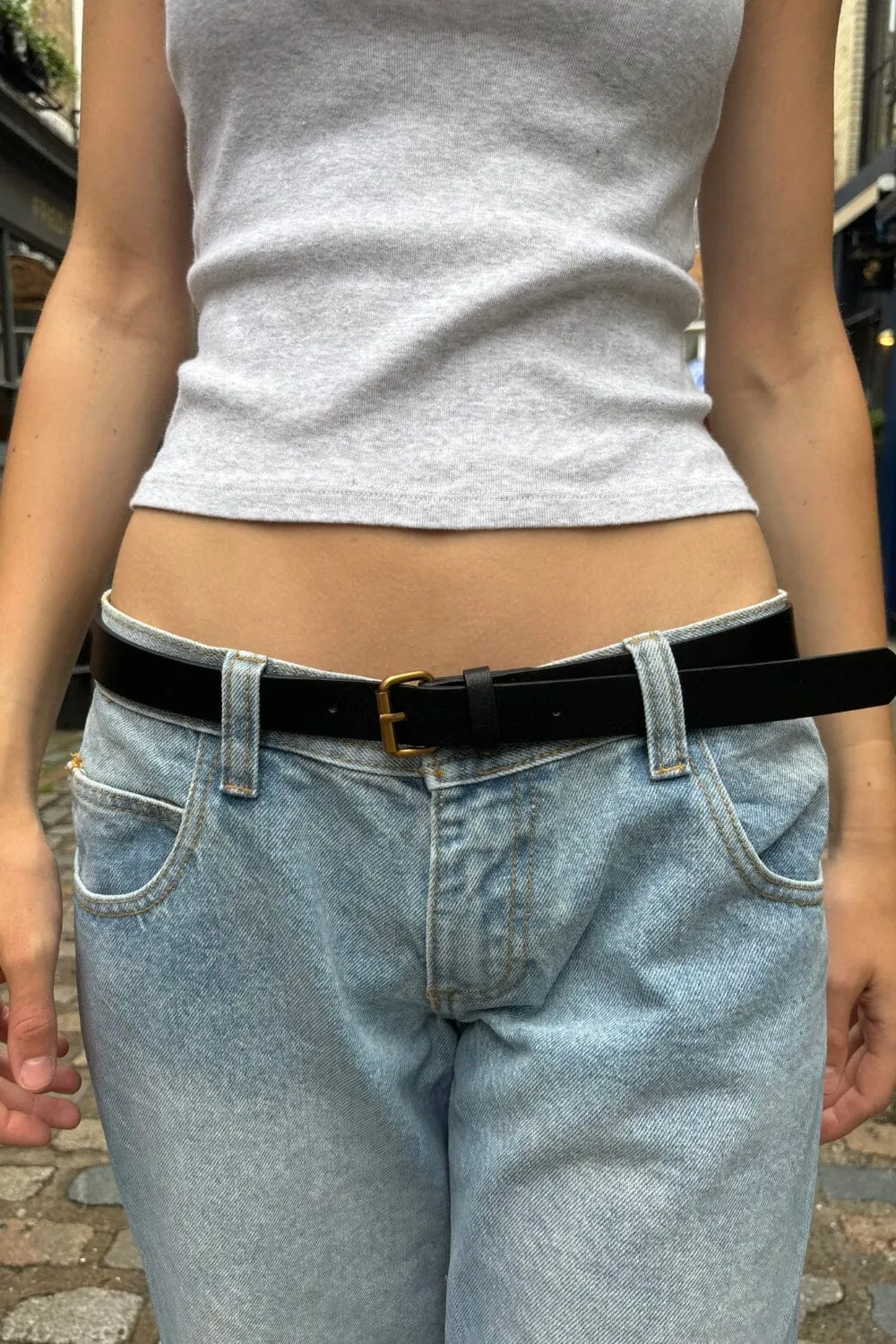 Black Faux Leather Belt sold by Brandy Melville product image thumbnail 5