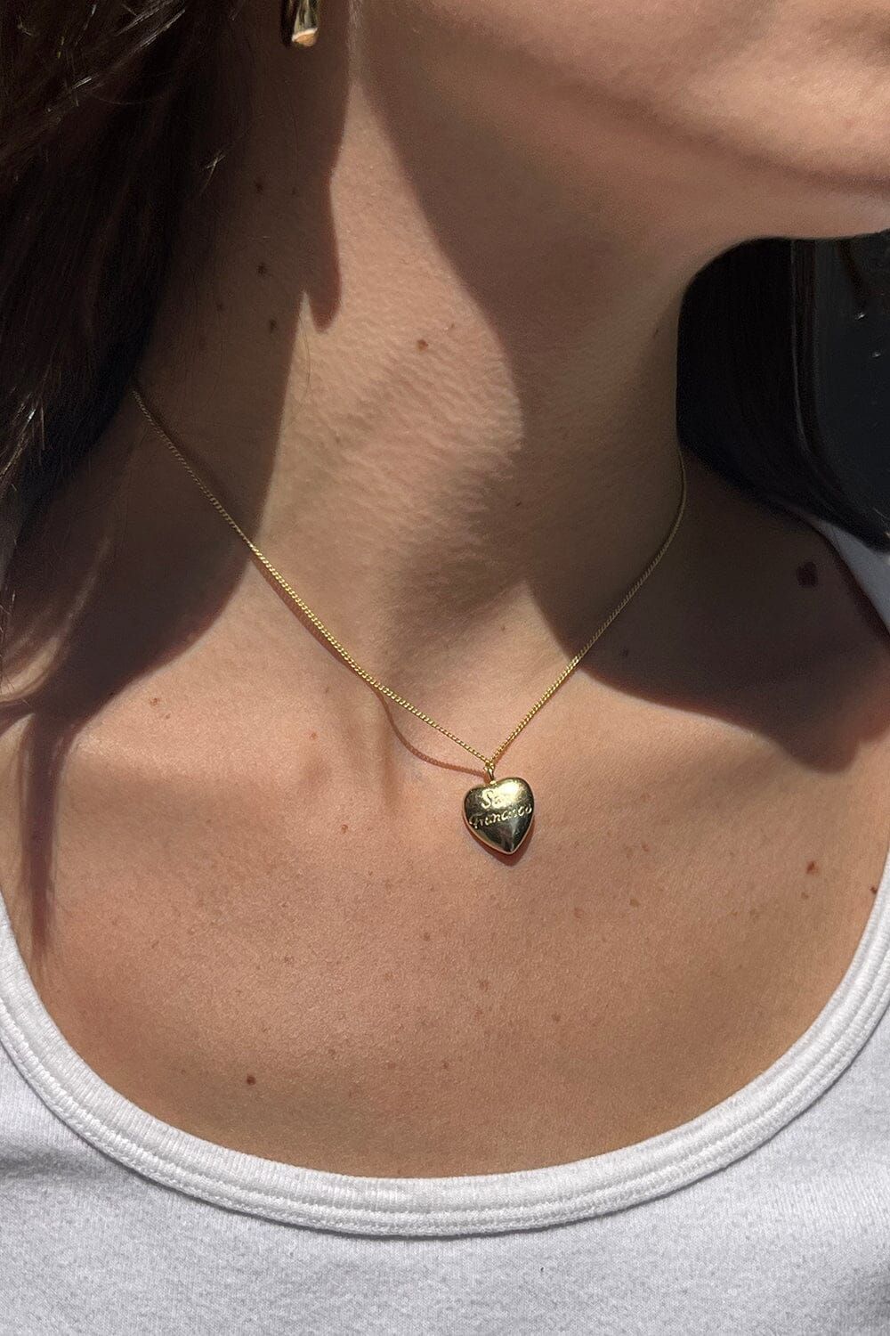 San Fransisco Heart Necklace sold by Brandy Melville product image thumbnail 3