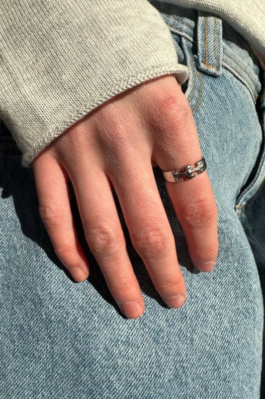 Stainless Steal Cross Ring sold by Brandy Melville
