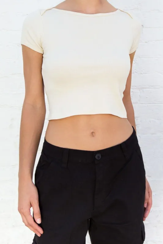 Ashlyn Layered Shoulder Top sold by Brandy Melville