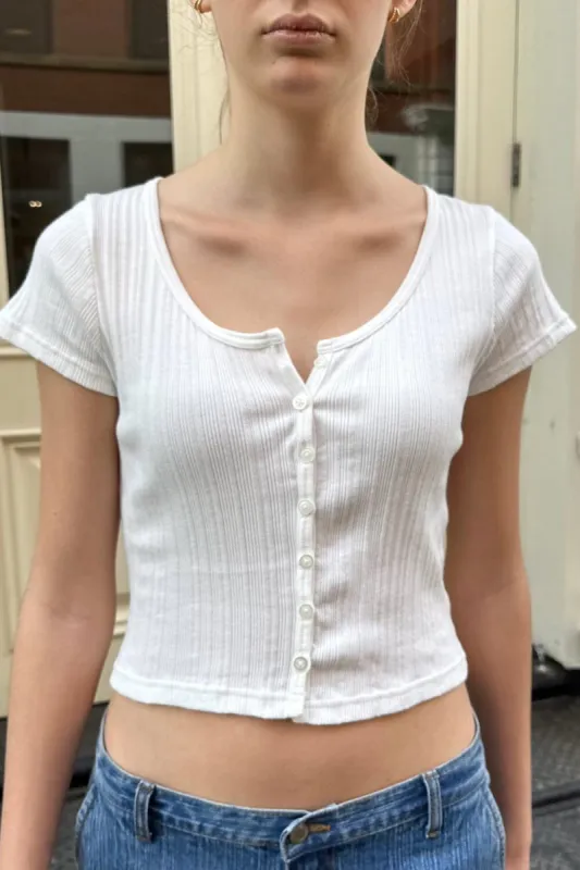 Zelly Ribbed Crop Top sold by Brandy Melville