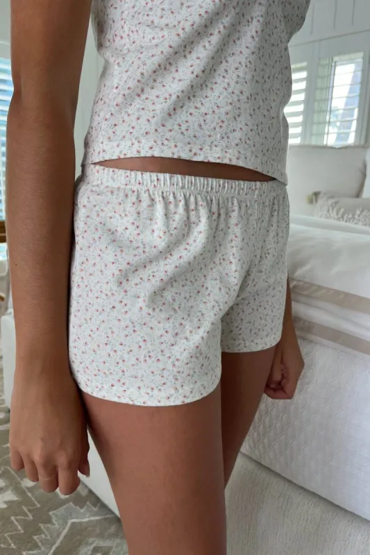 Emery Floral Sweatshorts sold by Brandy Melville
