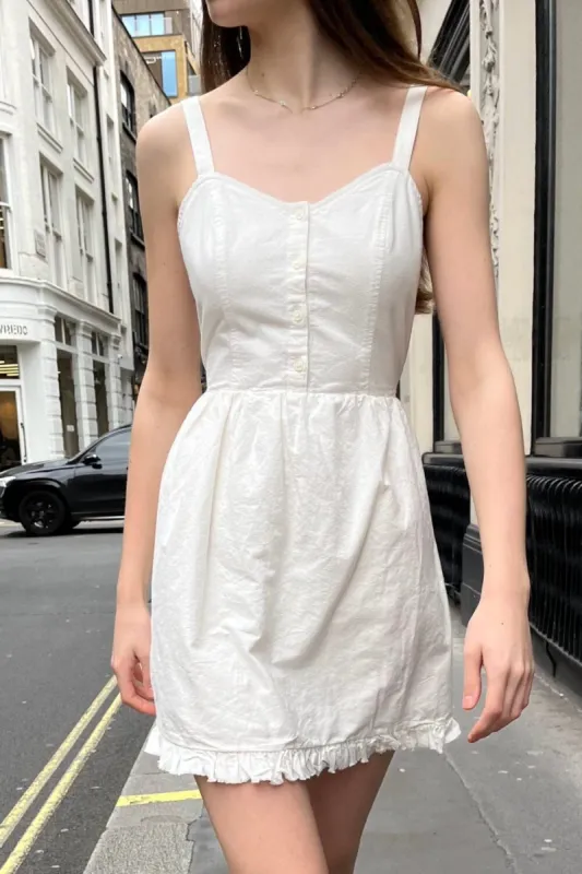 Tianna Raw Hem Dress sold by Brandy Melville