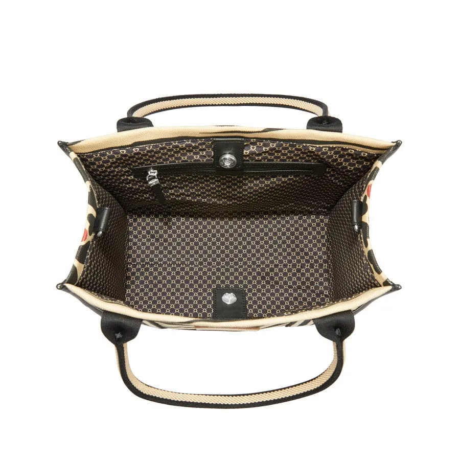 Zebra Love Canvas Carry All sold by Brighton product image thumbnail 2