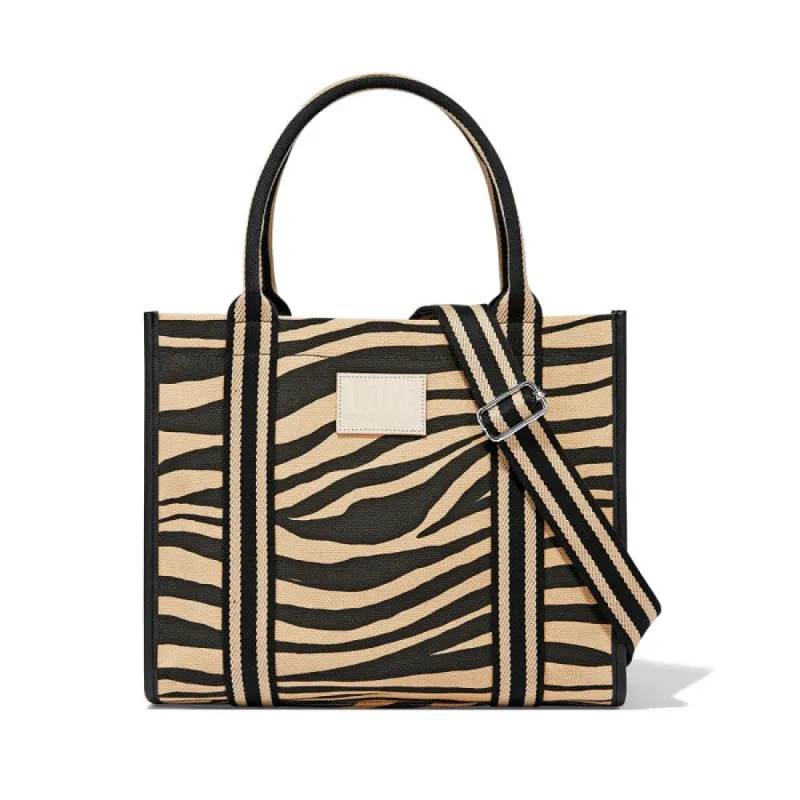 Zebra Love Canvas Carry All sold by Brighton