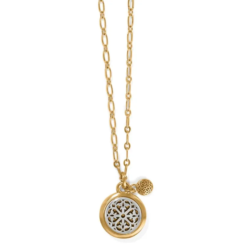 Ferrara Two Tone Luce Small Pendant Necklace sold by Brighton