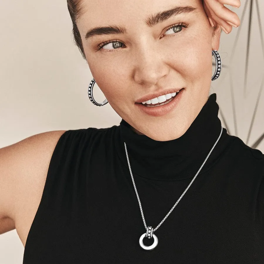 Pretty Tough Stud Large Leverback Hoop Earrings sold by Brighton product image thumbnail 3