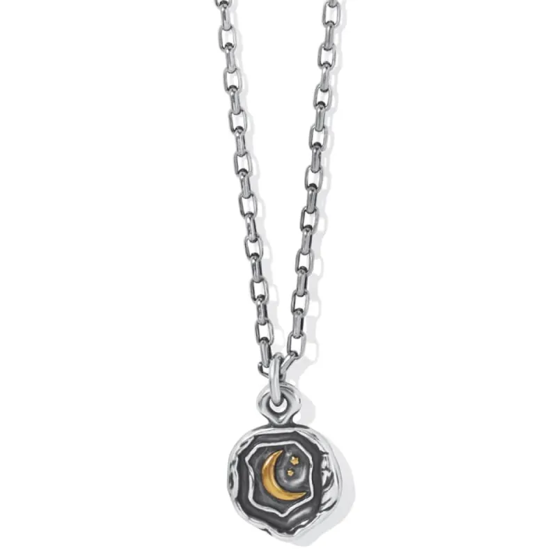 Ferrara Virtue Crescent Moon Pendant Necklace sold by Brighton