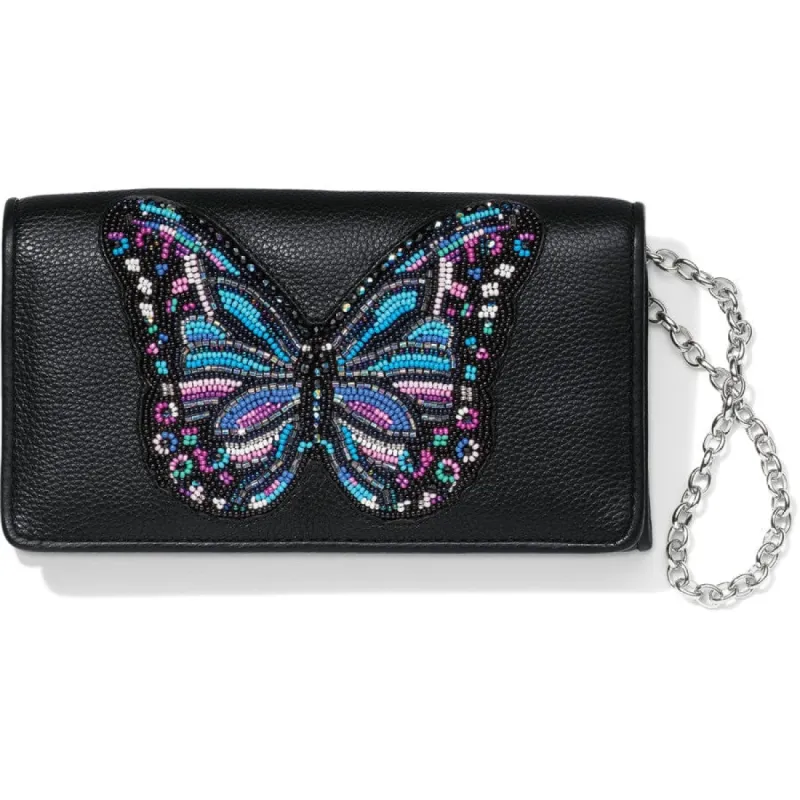 Wild Garden Beaded Clutch Wallet sold by Brighton