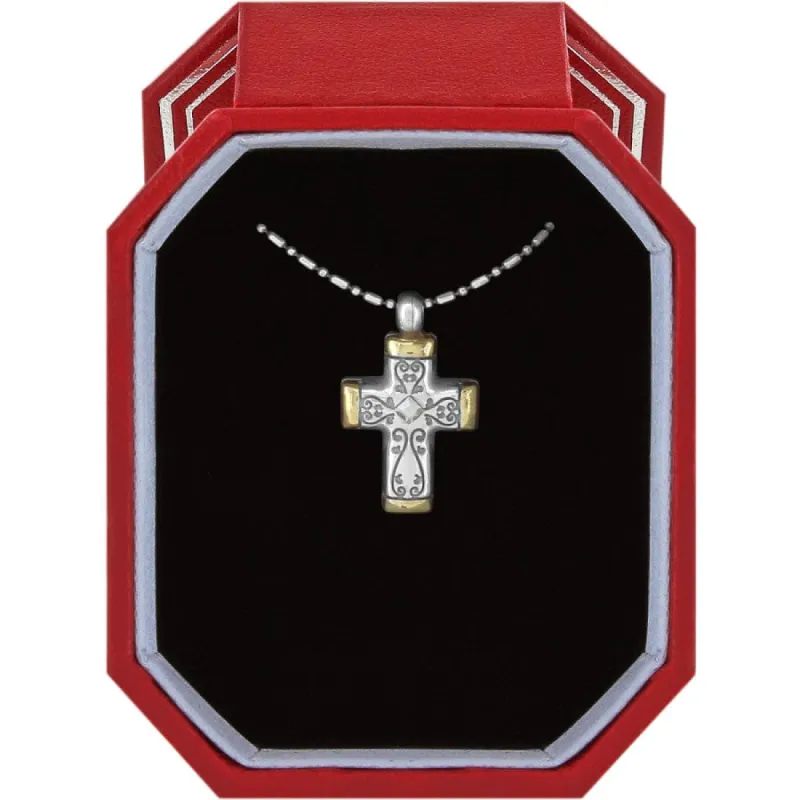 Venezia Petite Cross Necklace Gift Box sold by Brighton