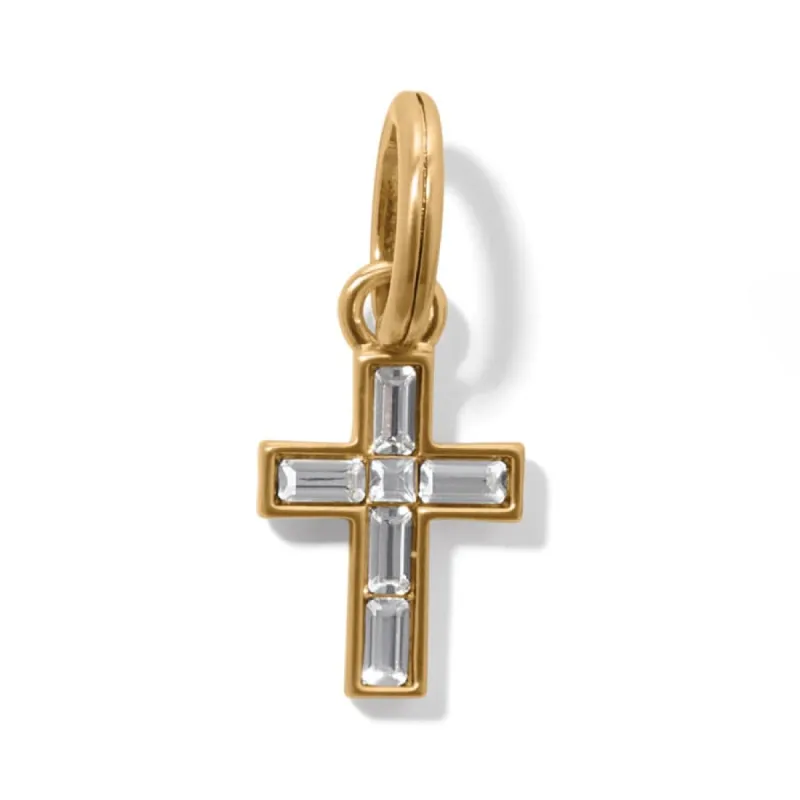 Golden Ray Cross Charm sold by Brighton