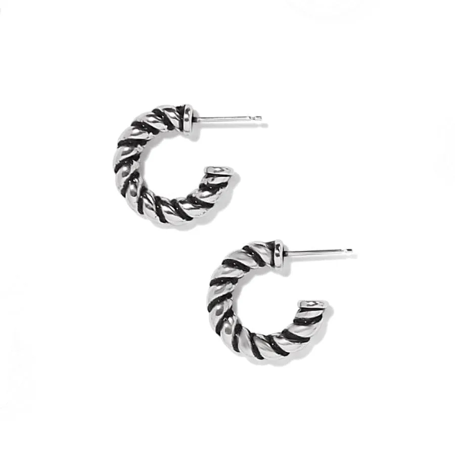 Interlok Twist Small Post Hoop Earrings sold by Brighton product image thumbnail 2