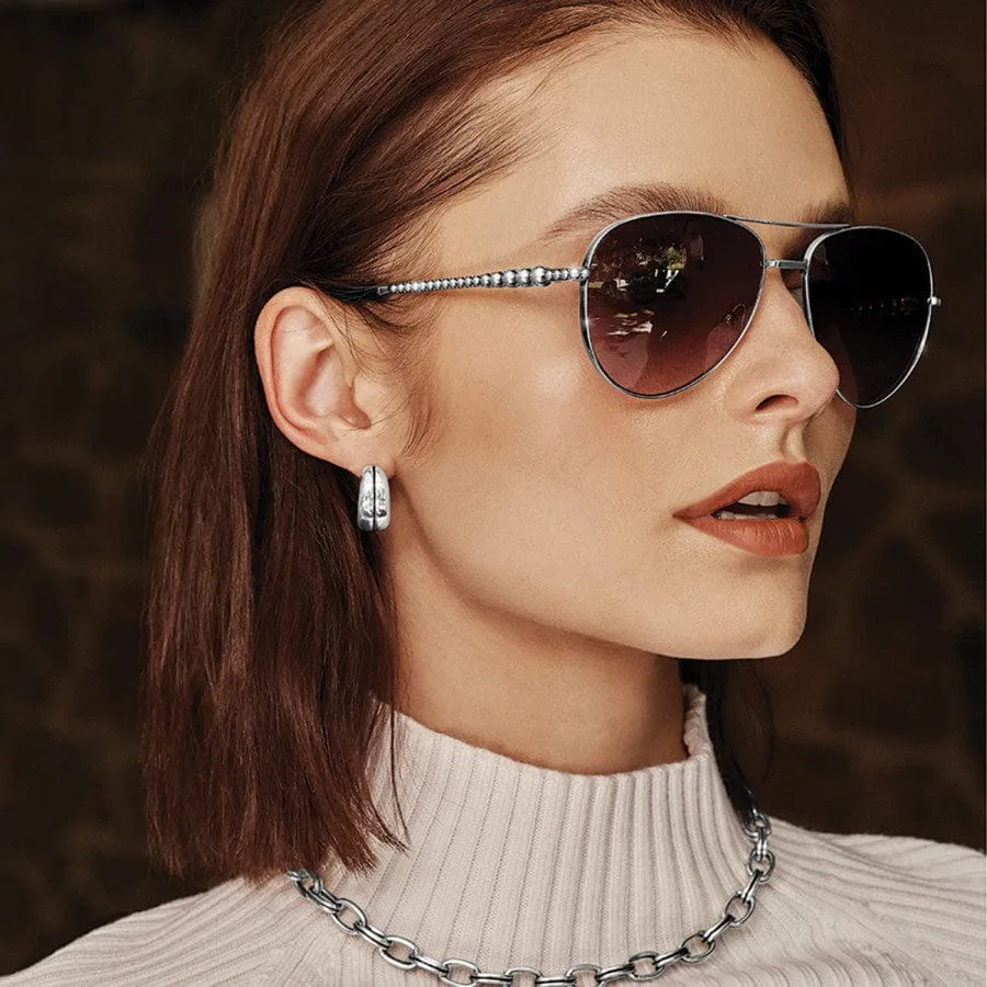 Pretty Tough Groove Leverback Hoop Earrings sold by Brighton product image thumbnail 2