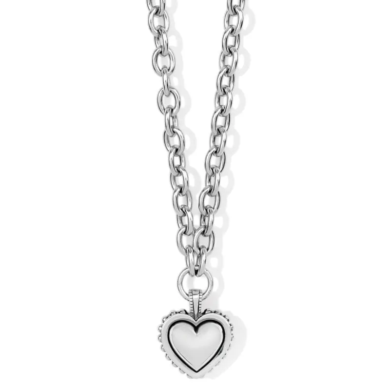Pretty Tough Bold Heart Necklace sold by Brighton