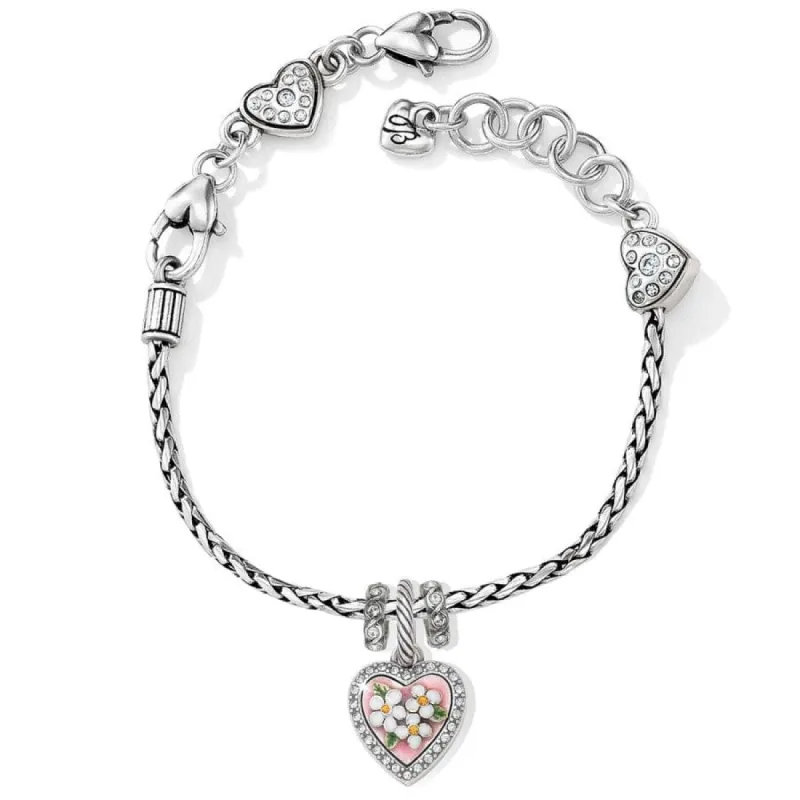 Blooming Heart Charm Bracelet sold by Brighton