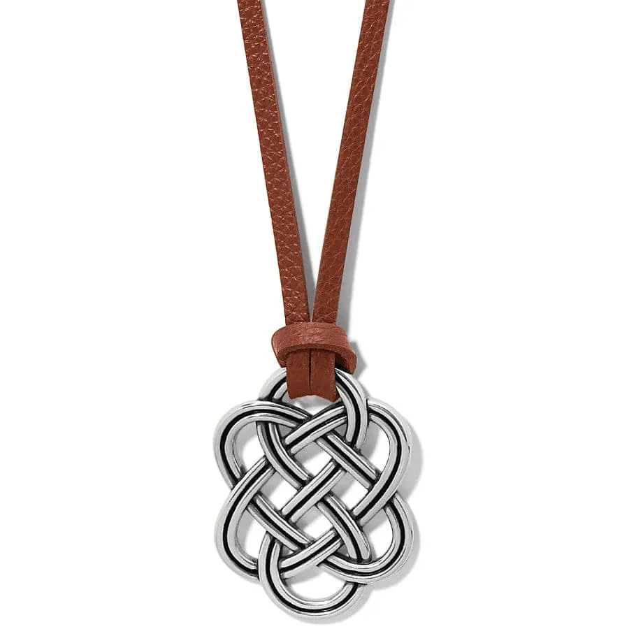 Interlok Trellis Leather Necklace sold by Brighton product image thumbnail 2
