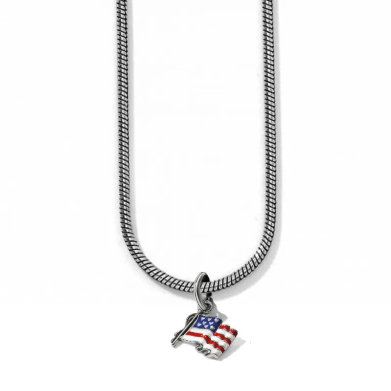 Flag of Freedom Charm Necklace sold by Brighton