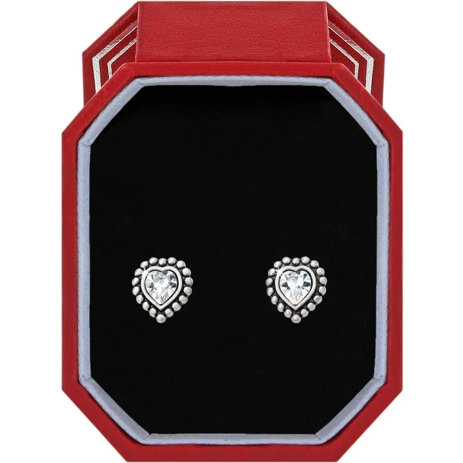 Shimmer Heart Mini Post Earrings Box Set sold by Brighton