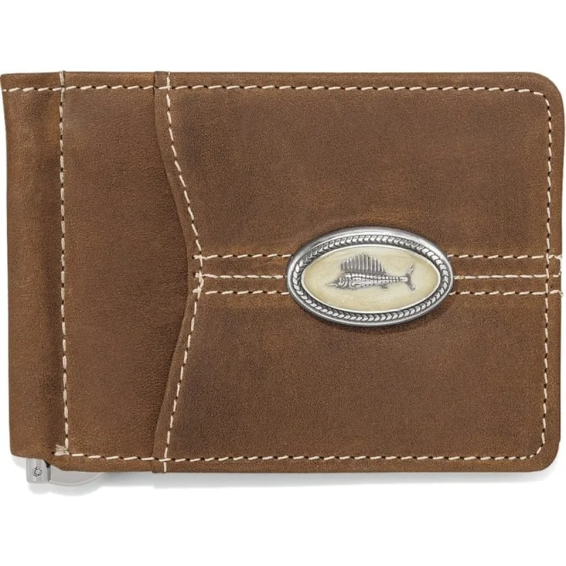 Trinidad Deep Sea Money Clip Wallet sold by Brighton